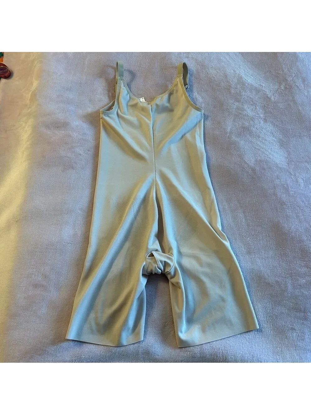 Wacoal cream slimming and smoothing mid thigh bodysuit adjustable straps size 6